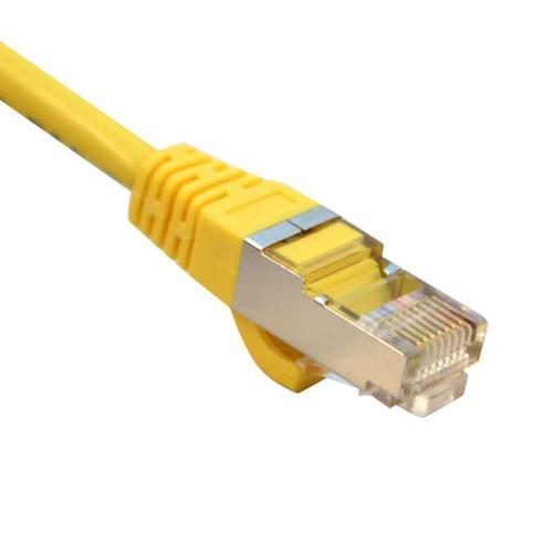 酷比客 cat5e stp 超五类百兆 屏蔽网线 8芯双绞电脑成品网线 黄色 5